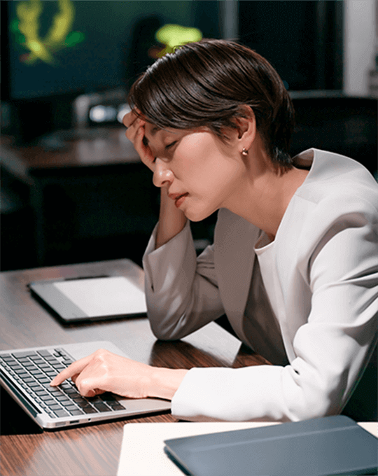 Irregular lifestyle, Late nights and work-related social obligations, Feel fatigued, Lack of energy